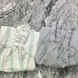 Abercrombie & Fitch Small Poplin sleep tanks set of 2